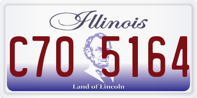 IL license plate C705164