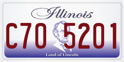 IL license plate C705201