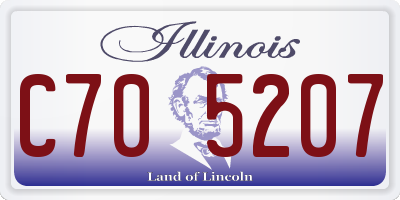 IL license plate C705207