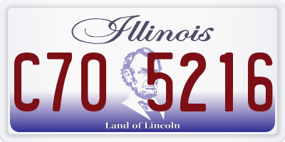 IL license plate C705216