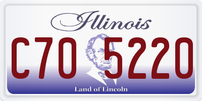 IL license plate C705220