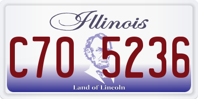 IL license plate C705236