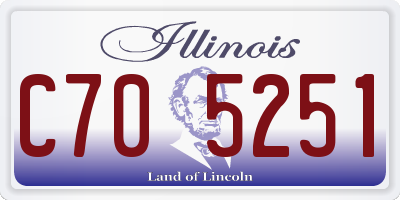 IL license plate C705251