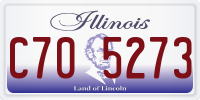 IL license plate C705273