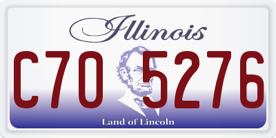 IL license plate C705276