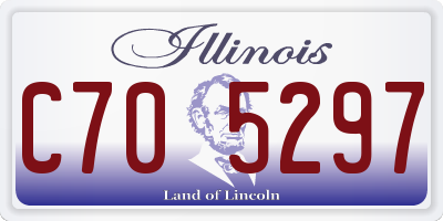 IL license plate C705297