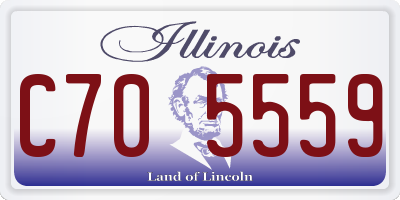 IL license plate C705559
