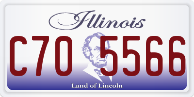 IL license plate C705566