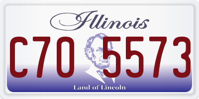 IL license plate C705573