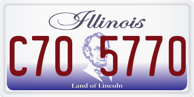 IL license plate C705770
