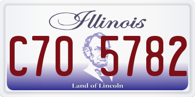 IL license plate C705782
