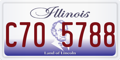 IL license plate C705788