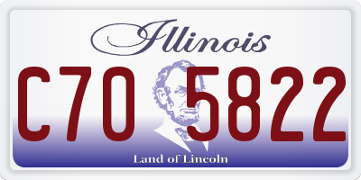 IL license plate C705822