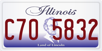 IL license plate C705832