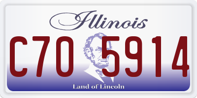 IL license plate C705914