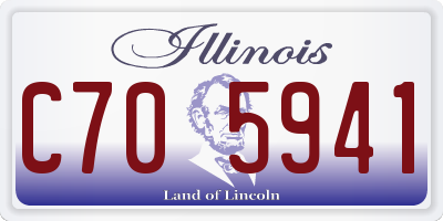 IL license plate C705941