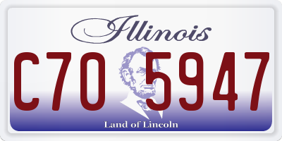 IL license plate C705947