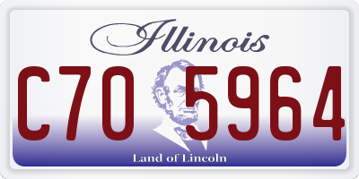 IL license plate C705964