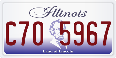 IL license plate C705967