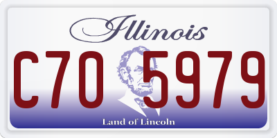 IL license plate C705979