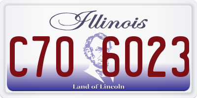 IL license plate C706023