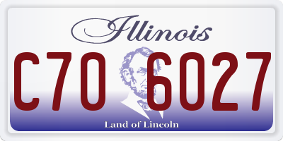 IL license plate C706027