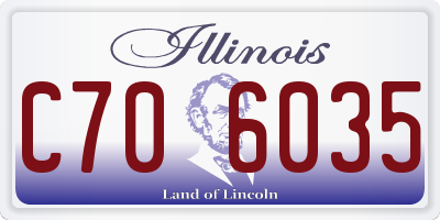 IL license plate C706035