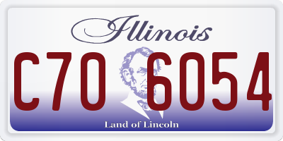 IL license plate C706054