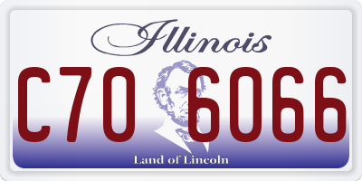 IL license plate C706066