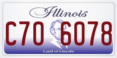 IL license plate C706078