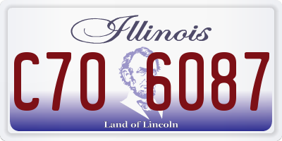 IL license plate C706087