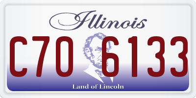 IL license plate C706133