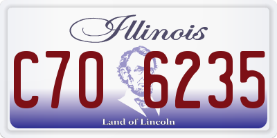 IL license plate C706235