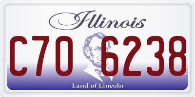 IL license plate C706238