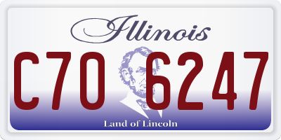 IL license plate C706247