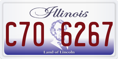 IL license plate C706267