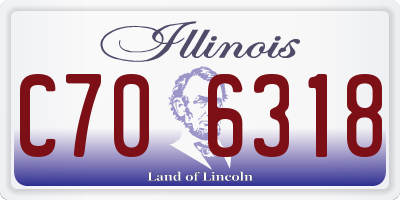 IL license plate C706318