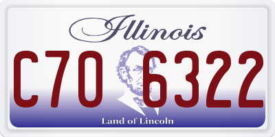 IL license plate C706322