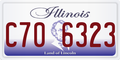 IL license plate C706323