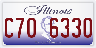 IL license plate C706330