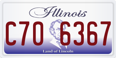 IL license plate C706367