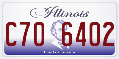 IL license plate C706402