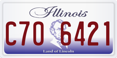 IL license plate C706421