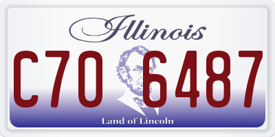IL license plate C706487