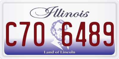 IL license plate C706489