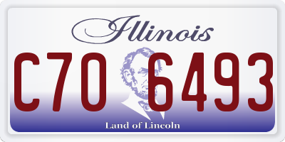 IL license plate C706493