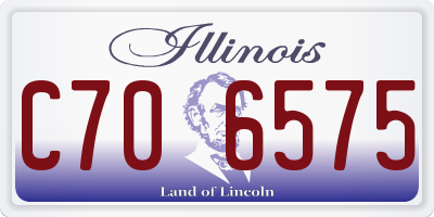 IL license plate C706575