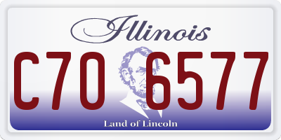 IL license plate C706577
