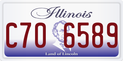 IL license plate C706589