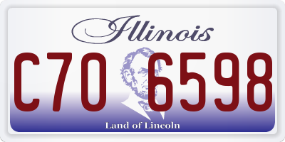 IL license plate C706598